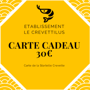 Carte 30 € « Starlette Crevette »
