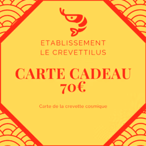 Carte 70 € « Crevette Cosmique »