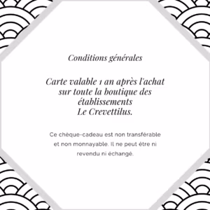 Carte 10€ « Chouette Crevette »