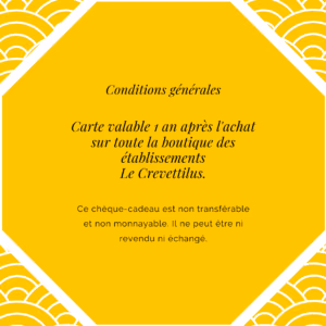 Carte 30 € « Starlette Crevette »