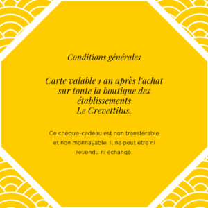 Carte 30 € “Starlette Crevette”