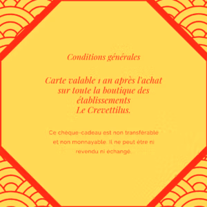 Carte 70 € « Crevette Cosmique »