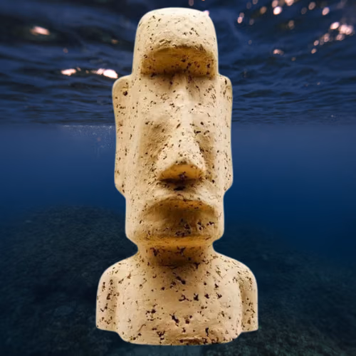MOAI CERAMIQUE NATURELLE - ARKA haute porosité pour micro organisme eau douce ou eau de mer