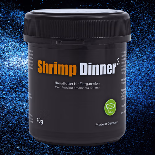 Shrimp Dinner Pads Nutrition crevettes 70g - GLASGARTEN pour crevettes d'aquarium Le Crevettilus