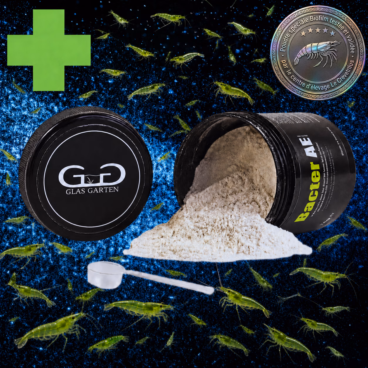 Bacter AE GlasGarten 35 g pour biofilm des crevettes – Le Crevettilus