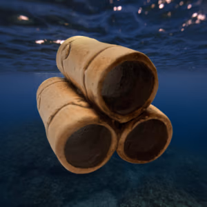 Triple tube pour aquarium – 7 cm – Céramique Naturelle