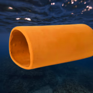 Tube simple pour aquarium – 13,5 cm – Céramique Naturelle