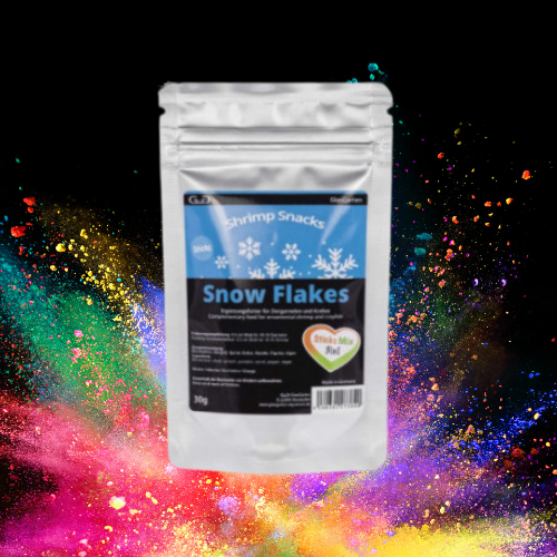Shrimp Snack Snow Flakes - Sticks Mix 3 en 1 - GLASGARTEN Le Crevettilus