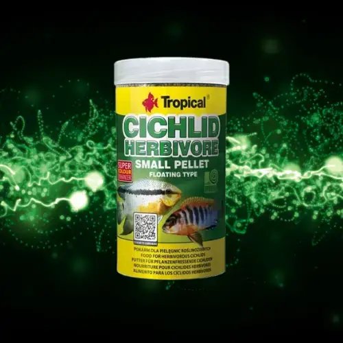 Cichlid Herbivore - Pellet Small - 250 ml - TROPICAL Le Crevettilus