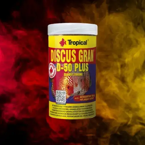 Discus Gran D-50 Plus - Nourriture Discus - 250 ml - TROPICAL Le Crevettilus