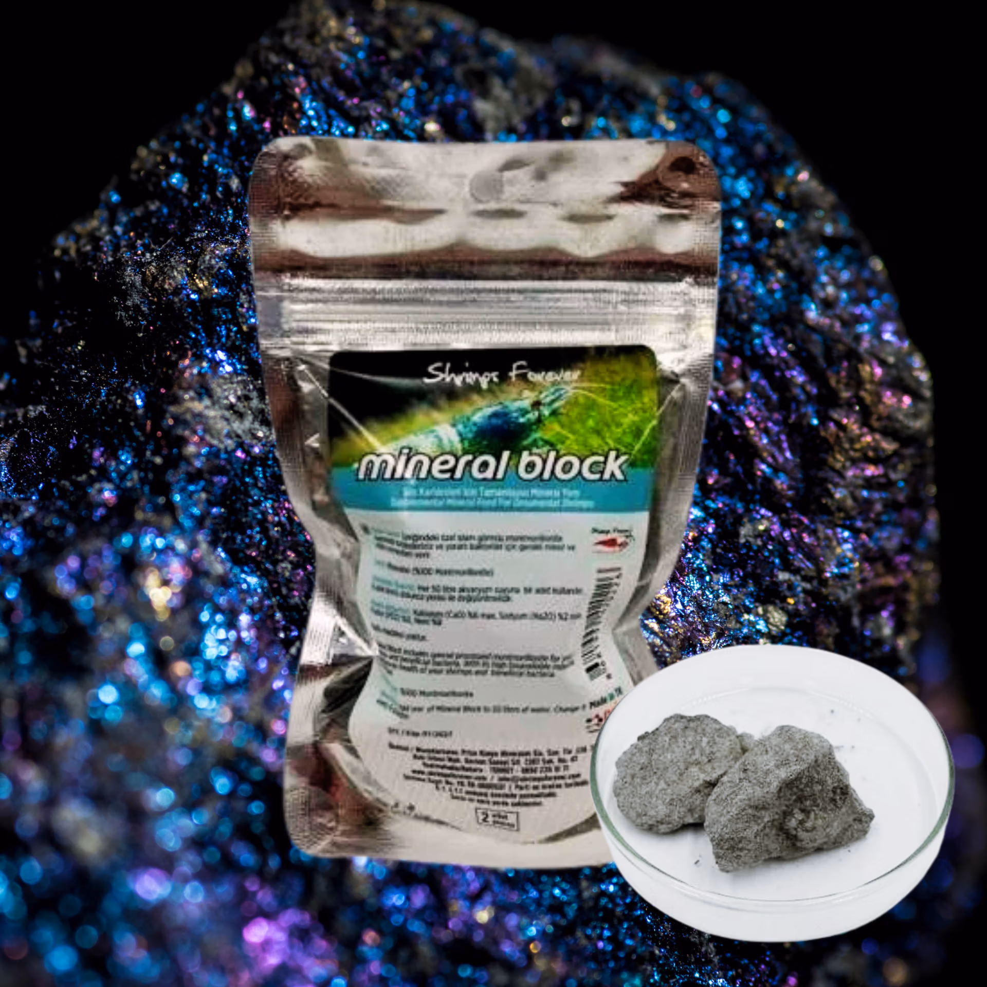 Mineral Block Montmorillonite - Epurer l'Eau - SHRIMP FOREVER Le Crevettilus