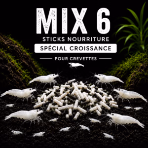 MIX 6 – Pellets Nourriture Artisanale Crevettes – Spécial Croissance